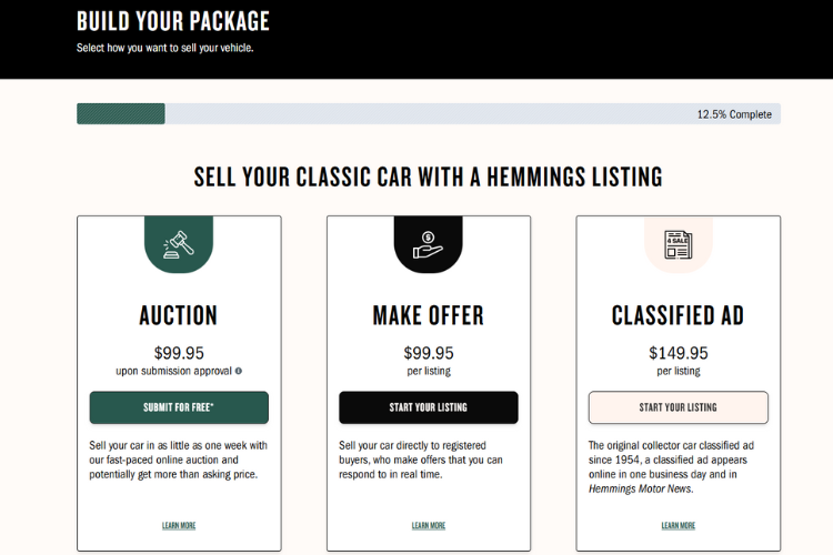 Hemmings Selling Process